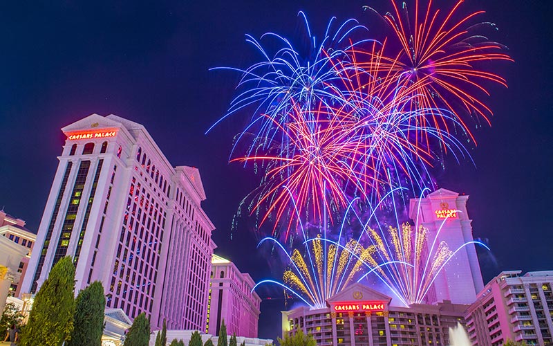 New Year's Eve Fireworks in Las Vegas